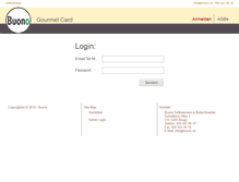 Tablet Screenshot of gourmetcard.buono.ch